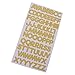 Produktbild MagiDeal A-Z Großbuchstaben Aufkleber zum Basteln, Buchstaben Sticker Aufkleber zum Beschriften für Scrapbook Fotobuch DIY Dekorationen - Gold