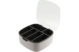 LETUXAAMZ Cajón Organizador Cables Bolsa Organizadora - Caja Gestión Electrónica Accesorios para Almacenamiento Suministros Oficina Escritorio Plástico Transparente Carga Marrón Impermeable Box