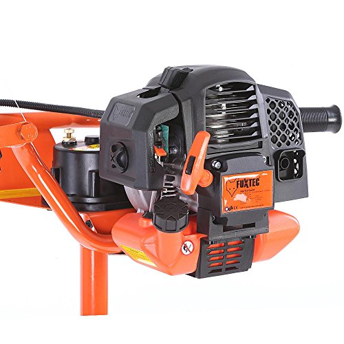 FUXTEC Benzin Erdbohrer FX-EB152 mit 3 PS, inkl. 3 Bohraufsätzen 100 / 150 / 200 mm und einzigartigem Ölkontrollfenster Erdlochbohrer Pfahlbohrer - 6