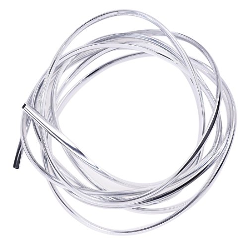 SODIAL(R) EMBELLECEDOR DE CROMO 6mm PARA INTERIOR EXTERIOR COCHE