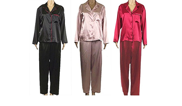 satin pjs m&s