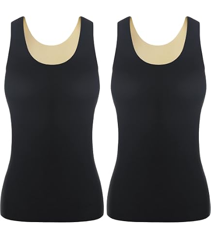 Débardeur Thermique Femme Doublé Polaire - Sous-Vêtement Chauffant Sans Manches - Pour Hiver, Sport, Maison - Coupe Ajustée