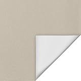 rollo 80x250 Lieferumfang: 1 x Thermo-Rollo, 80 cm x 220 cm in Creme von Lichtblick. Stoffbreite ca 1,5 cm schmaler als Bestellbreite