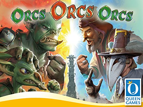 Queen Games Orcos, orcos, Orcos: juego de salón. Tiempo de reproducción de aproximadamente 60 minutos