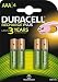 Produktbild Duracell Rechargeable Plus 750 mAh AAA Batteries 4 Per Pack | Pack of 12 - EU/UK