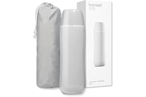 Brondell GoSpa Advanced Portable Bidet for Travel–Pop-Up Nozzle System –High-QualityCompact Bidet with Discreet Travel Bag for Convenient Storage–500mL, Gray