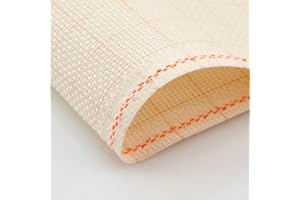 LUCA-S Aida - Tela Zweigart de 16 quilates, lienzo de costura, tela de punto de cruz, lienzo de bordado, 100% algodón (150 x 50 cm)