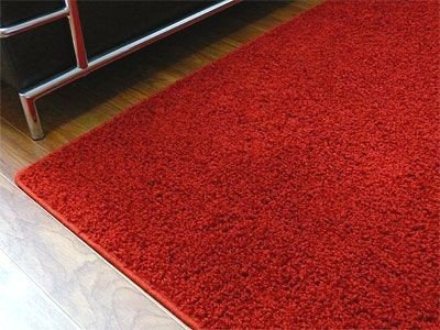 Teppich Hochflor Shaggy Prestige Knallrot in 22 Größen, Größe:300×300 cm - 4