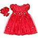 iiniim Little Girls Toddlers Flower Princess Tutu Dress with Petals Headband Party Pageant Clothing 6-12 Months