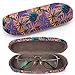 Produktbild Hardcase Brillenetui Sonnenbrillenetui Brillenbox Kunststof Clamshell-Art-Brillen-Fall mit Brille-Reinigungstuch (Modern Exotic Jungle Plants)