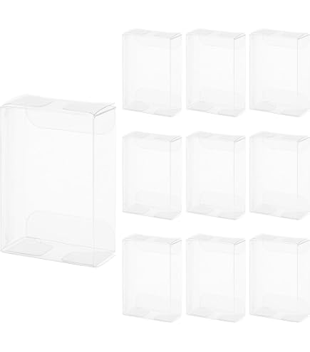 YIXNSW Lot De 30 Boîtes Cadeaux Transparentes 10x10x10cm - Petites Boîtes Plastique Pour Mariage Et Anniversaire