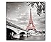 Produktbild DEINEBILDER24 - Wandbild XXL eyecatcher roter Eiffelturm Paris 50 x 50 cm auf Leinwand und Keilrahmen. Beste Qualität, handgefertigt in Deutschland!