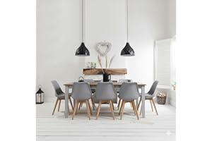 Noa and Nani Dining Table Extra Large 180cm Seats 6 to 8 in Dark Pine