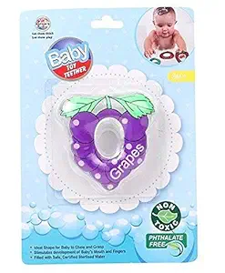 CNS Cherry Teether - Super Soft Silicone Teether | BPA Free & Toxic Free | Easy to Grasp,Hold and chew | 3 Months & Above | Infant Toys (Grapes)
