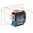 Bosch Professional 12V System Laser Level GLL 3-80 C (1x battery 12V, red laser, interior, w/app function, mount, working range: 30m, in L-BOXX)