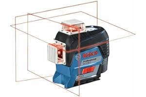 Bosch Professional 12V System Laser Lignes GLL 3-80 C (1 batterie 12V, laser rouge, avec fonction d'application, portée : jusqu’à 30 m, support universel BM 1, L-BOXX)