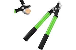 Chilymes Bypass Loppers,Branch Lopper with Steel Blade,Effortless Garden Loppers Tree Trimmer Length 37cm,Branch Tree Lopper 30mm Cut Capacity
