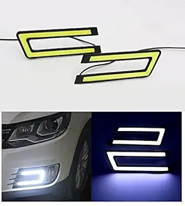 A2D Type-U White Led Fog Light Car Day Time Running Lights for Honda Civic 2006-2010