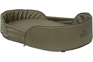 Korda Basix Carp Cradle XL, extra groß, hochdichter Schaumstoff, tragbare wasserdichte Angelmatte mit gepolsterten Wänden, zusammenklappbar zur Aufbewahrung, hält Fische bis zu 27,2 kg, inklusive