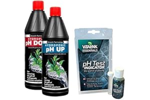 Gardeners Corner Growth Technology pH Test Kit 250ml Up & Down Solution Vitalink pH Test