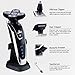 Electric Shaver, Halovie 4D Floating Electric Shaver Wet/Dry Men's USB Rechargeable Shavers Waterproof Professional Shaving Razors