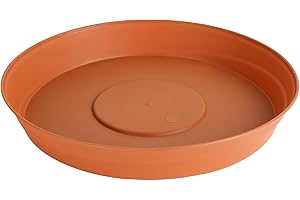 ‎GARRONDA Garronda Untersetzer Blumentopf aus Kunststoff 1 Stück oder 3er Pack Plastik Pflanztopf Pflanzen Untersetzer rund für Pflanztöpfe GD-0023 (Terracotta, ⌀ 28cm H 4,5cm)