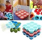 brei in avent becher einfrieren BABYNAHRUNG GEFRIERSCHRANK SPART IHNEN ZEIT UND GELD - Einfrieren und Lagern Sie Ihre frisch zubereiteten Babynahrung in multiportion Mahlzeiten. Sie können die Muttermilch, Babynahrung, Baby pürieren, Snacks oder Cupcakes Backen, Snacks dienen, Behälter um die Gewürze, die Zubereitungen von Würzsoßen, Eiswürfel Fach- und einfrierten Kräuter zu dienen benutzen.