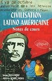 Image de Civilisation latino-américaine, Notes de cours