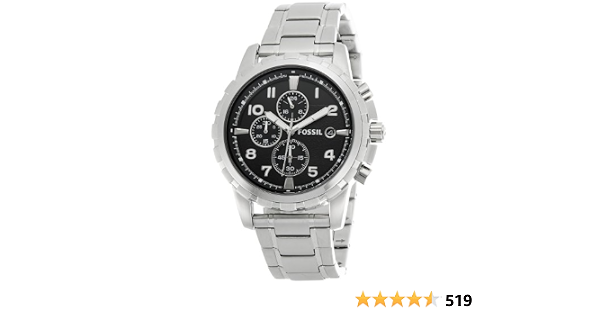 Buy Fossil Dean Chronograph Black Dial 