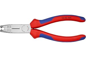 Knipex Pince à dégainer noire atramentisée, avec gaines bi-matière 165 mm 13 42 165