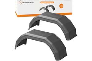 ‎PREISWERT & GUT Preiswert&Gut 2X Anhänger Kotflügel Kunststoff - Schutzblech 8 Zoll für Pferdeanhänger und mehr Kotflügelanhänger stoßfest 152x510x190,5 mm für den Radkasten elastisch und UV-beständig