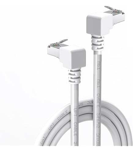 Goobay 96079 CAT 5e Cavo Patch, Rete 2x 90° Angolato F/UTP, Nero, 2 m Lunghezza del Cavo
