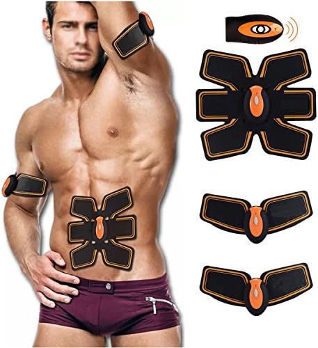 [New Version 2017] Professional Abdominal Muscle Toning Belt Home Fitness Training Gear, Vibration Pads for Men and Women to Tone, Loss Weight, Trimmer, Slender, Strong