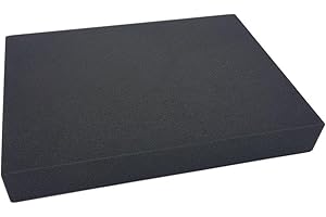 ROC Cases Open Cell Solid Piece Foam Block L450xW325xH60mm, Insert for EN-AC-FG-A019 Flight Storage Case