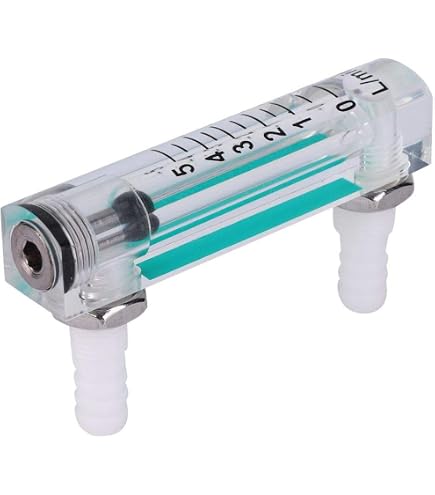 LZQ-7 Durchflussmesser Mit Regelventil – 1-10 L/min, Unidirektional Für Gas, Sauerstoff & Luft, 8mm Widerhaken, 0,6 MPa – Für Industrie Und Labor