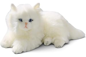 Katt, persisk vit, 12 tum, 30cm, plyschleksak, mjuk leksak 3199