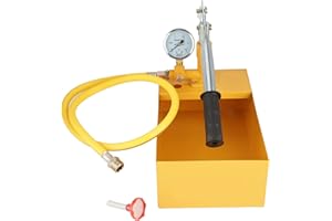 COCOARM Water Pressure Tester 2.5Mpa 25KG Pipeline Pressure Test Pump Aluminum Exterior Manual Hydraulic Water Pressure Test Pump Suitable for Pressure Test, Pressure Vessels, Pipes