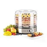 EN MENOS ESPACIO: Después de su uso y una breve limpieza de los estantes individuales, para ahorrar espacio se pueden apilar uno arriba del otro, lo que resulta en una medida global de 30 x 30 cm. Ocupa poco espacio en estantes de cocina pequeños.