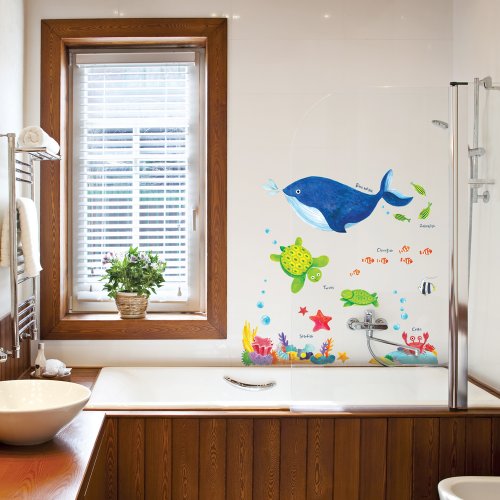 Decowall DW-1311 Unter dem Meer Wandsticker Wandaufkleber Wandtattoo Kinderzimmer - 4