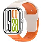 Rongep Xiaomi Redmi Watch 6/5/4/Mi Band 9 Pro/8 Pro ile Uyumlu Rugged Loop Kordon Rahat ve Yumuşak Mi Band 9 Pro Kordon Pin-a