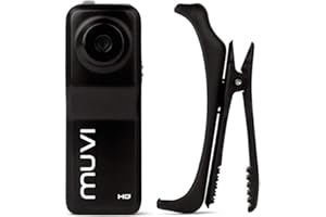 Veho Muvi HDZ Pro Micro Camcorder | HD | Handsfree | Body Worn | Action Camera | 1080p30 - Black (VCC-003-HDZPRO)
