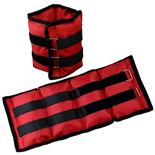 Gewichtsmanschetten Laufgewichte für Fuß- und Handgelenke 2 x 0,5 - 4 kg von BB Sport