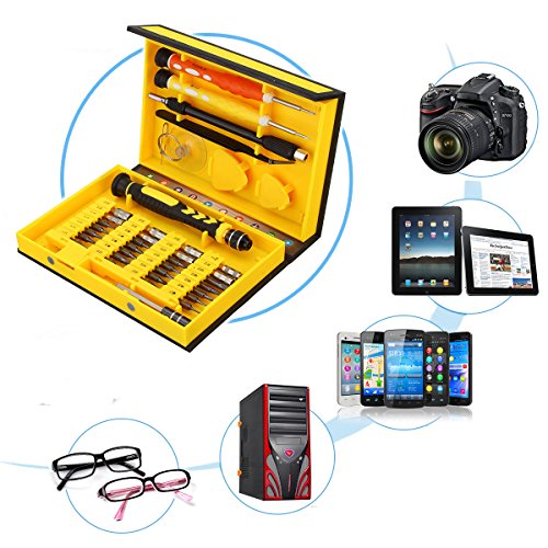 Mini Schraubendreher Set Repair Tool Kit 38-teilig Magnetisierbar Torque Schlitz Kreuzschlitz Etui MECO für Smartphone / Handy / Laptop / PC / iPhone / MacBook - 4