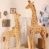 WLYY 50 cm-120 cm géant Vraie Vie Girafe Jouets en Peluche Mignon Animaux en Peluche poupées Doux Animal cerf poupée Haute qu