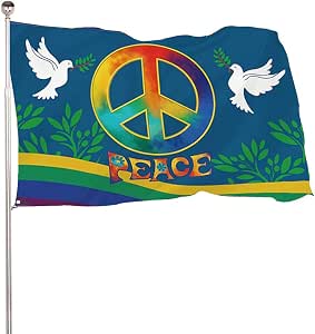 Peace Flagge bestellen in den Maßen 90 x 150 cm