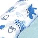 Giant Blue Muslins with Dinosaur Print