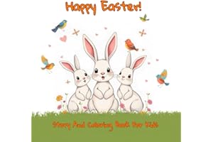 Happy Easter!: Story And Coloring Book For Kids