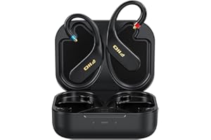 FiiO UTWS5 2025 True Wireless Bluetooth Earbuds Hook & Headphone Amp for IEMs, AK4332 DAC, Hi-Res 96kHz/24bit LDAC -MMCX/0.78 2pins Connector, 10-Band PEQ, 20H Battery Life (MMCX)