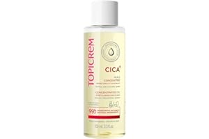 Topicrem - CICA+, Huile Concentrée Vergetures et Cicatrices - Atténue, Aide à Prévenir, Apaise, Hydrate 24h - Soin Visage et Corps pour Peaux Sensibles - Fini Non Gras, Non Collant - 100 ml