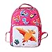 Produktbild Longra Kinderrucksäcke Mädchen Jungen Schulrucksack Schultasche Wasserabweisend Rucksäcke Kindergartenrucksack Kindergartentasche Baby Rucksäcke Cartoon Dinosaurier Tier Rucksack (Pink, L)